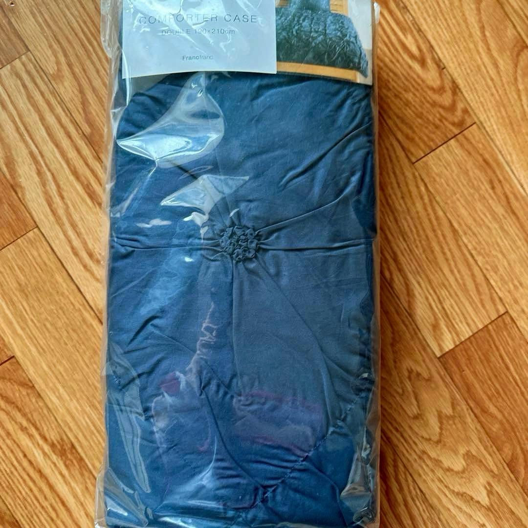 ✳︎新品未開封✳︎ フランフラン　ダブルサイズ掛け布団カバー　ラフィリ布団カバー