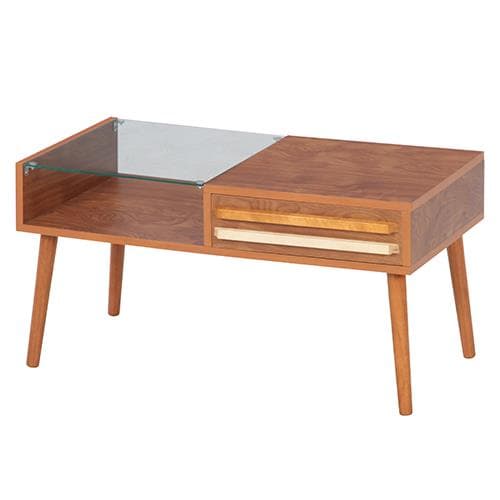 《新品・送料無料》リビングテーブル オスロ ミディアムブラウン