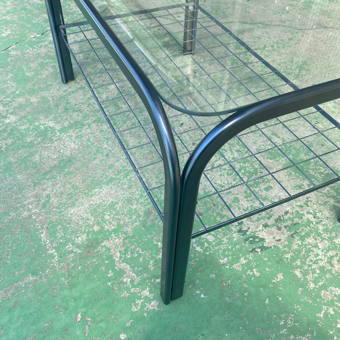 昭和レトロ ガラステーブル 当時物 80年代 - メルカリ