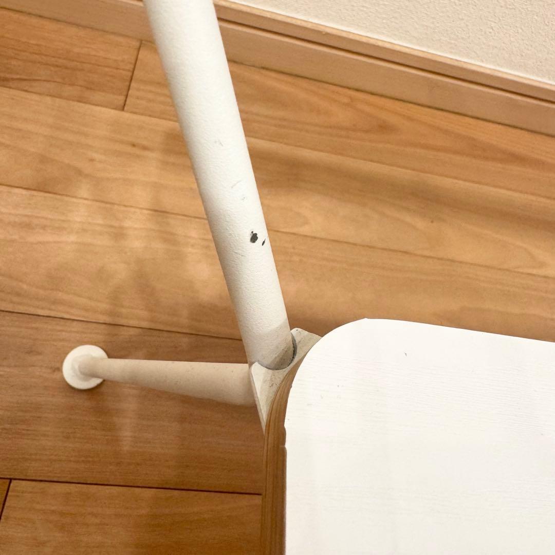 お値下げ★フランフラン メリオル ガラス テーブル L ホワイト ナチュラル