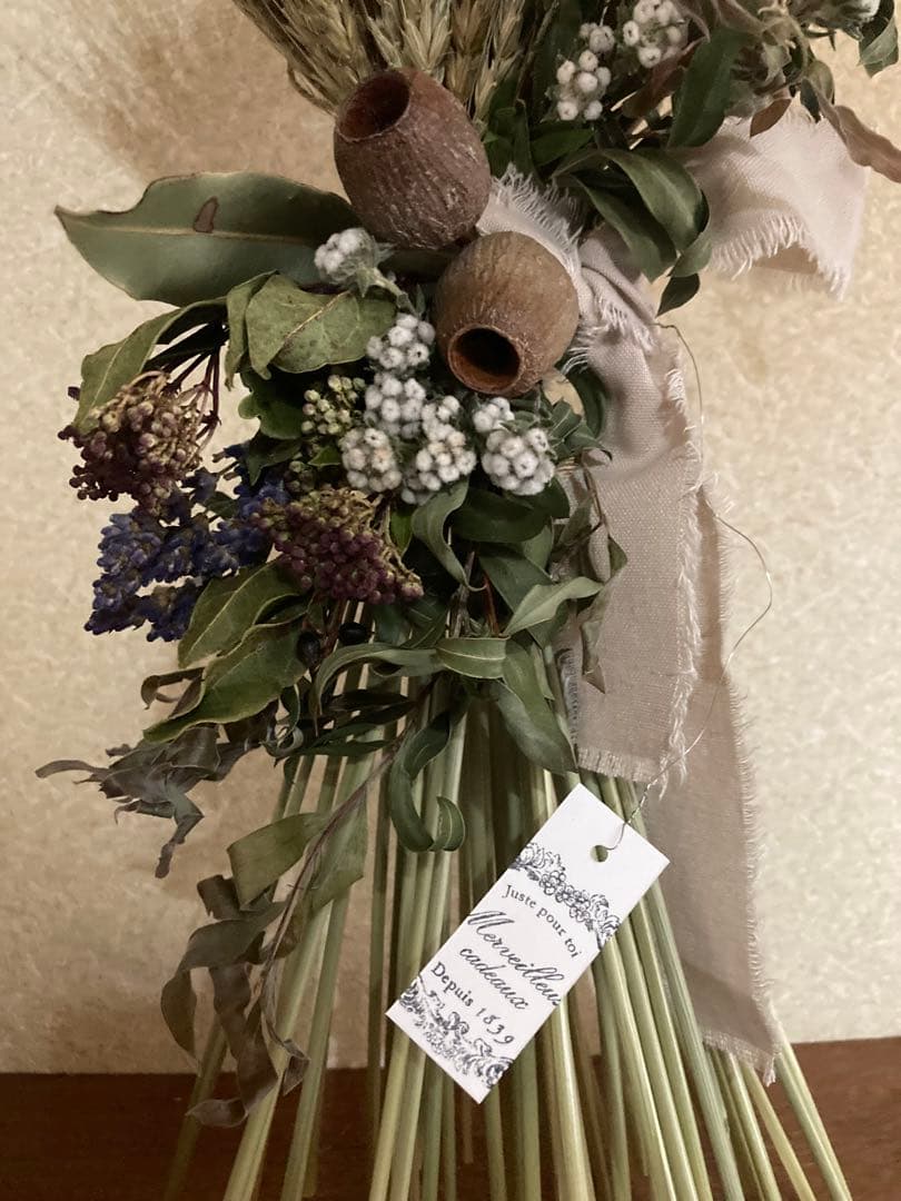 おまとめ⭐︎swag #295 小麦のパニエ スワッグ ドライフラワー - メルカリ