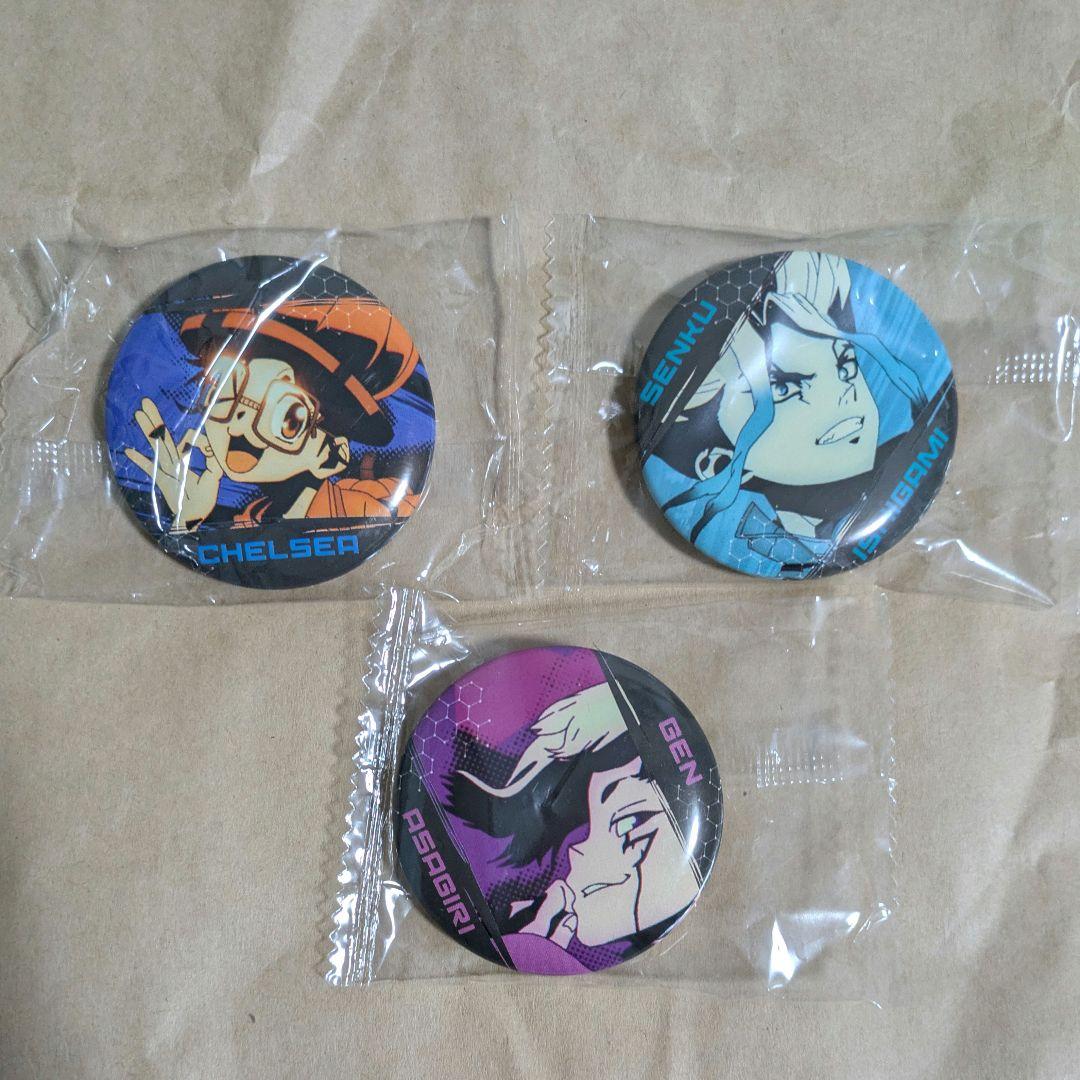Dr.STONE 場面写缶バッジ 千空、ゲン、チェルシー - メルカリ
