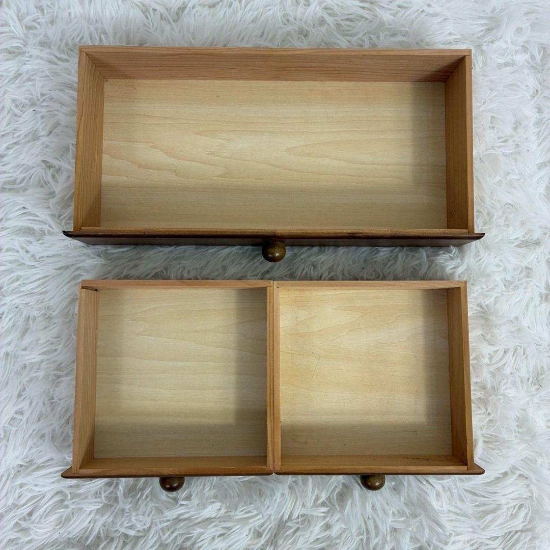 G-WOOD by gentie 木製 裁縫箱 ソーイングボックス 昭和レトロ - メルカリ