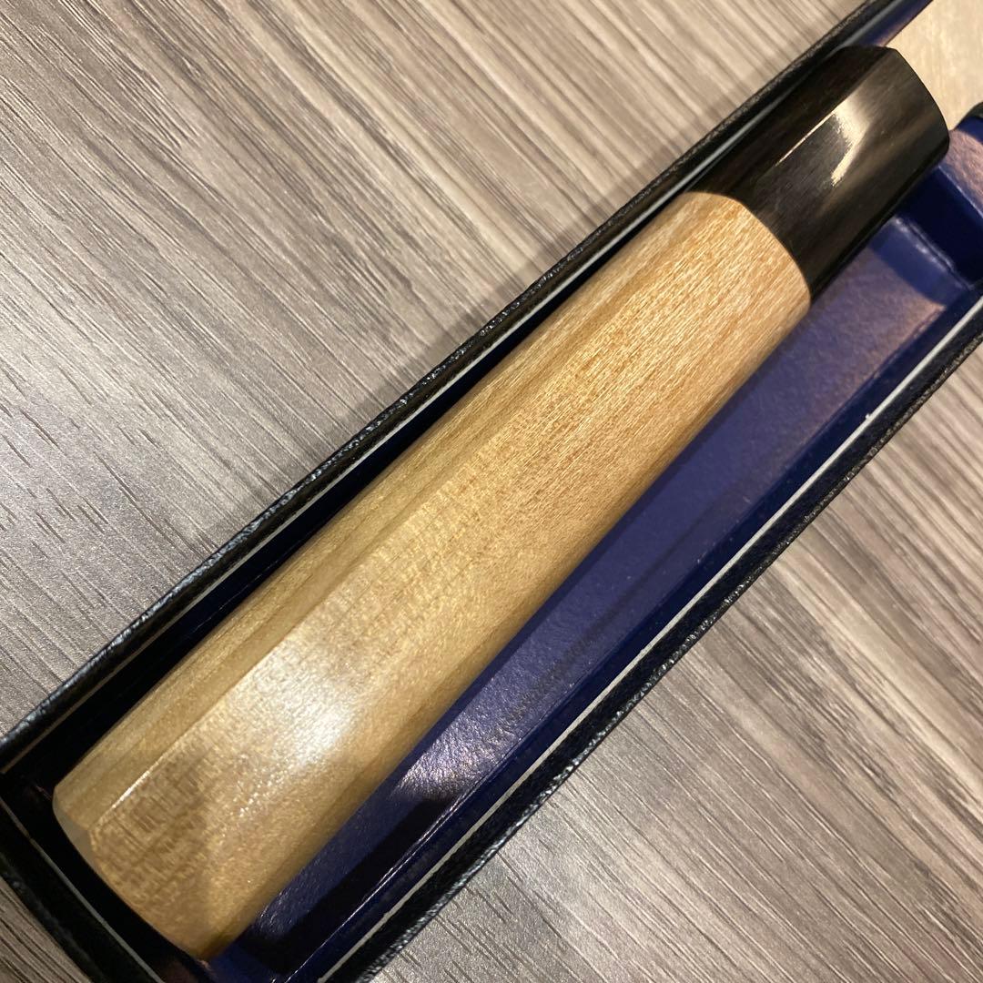 堺刃物守勝本鍛錬青紙2号柳刃包丁210ミリ水牛柄本霞研磨