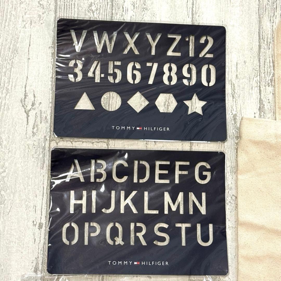 非売品 トミーヒルフィガー ノベルティ 3点セット 色鉛筆・ステンシル