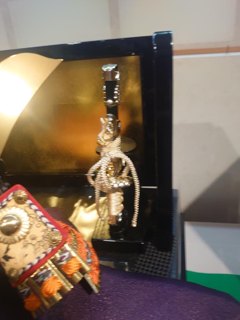 ●収納式　●五月人形フルセット●　中鍬形金兜　コンパクト