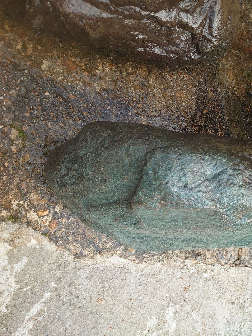 青石 庭石 約120kg 鑑賞石 坪庭 天然石 庭園