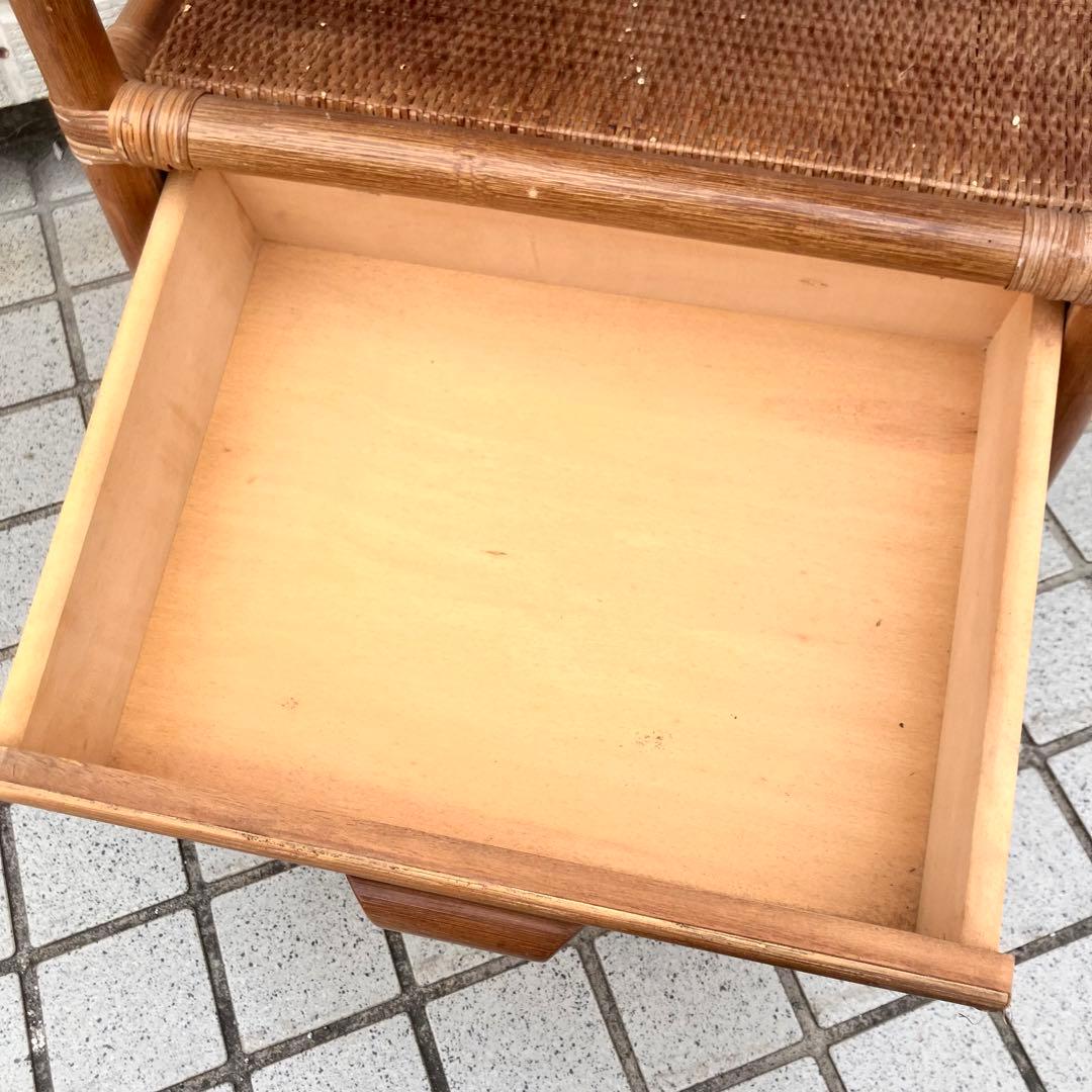 昭和レトロ アーチ型 ラタンラック シェルフ 飾り棚 ディスプレイ