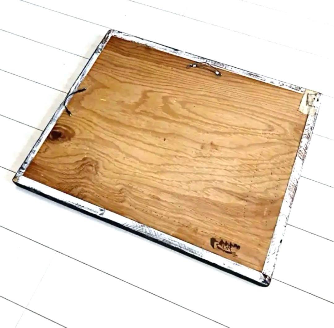 雰囲気抜群 アンティーク ミラー 鏡 タイル GALLUP USA 古材 古木