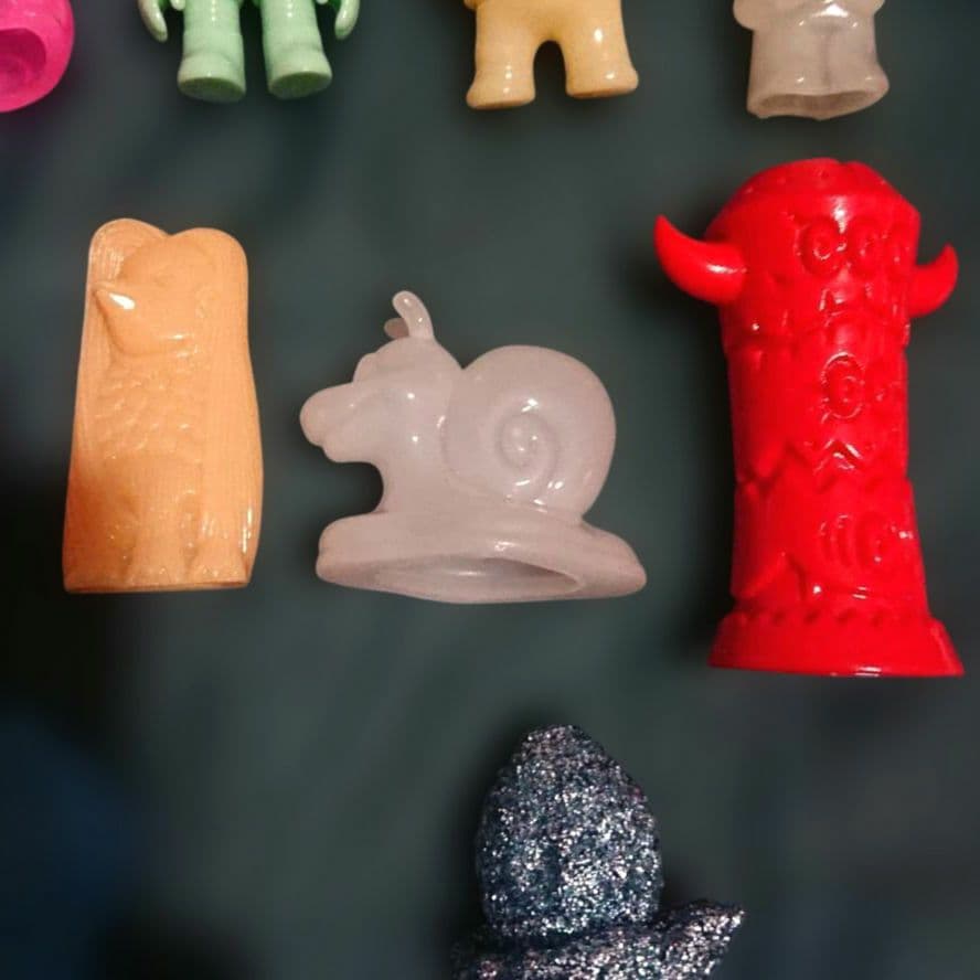 単色ミニソフビ 17体まとめ売り インディーズ 墓場の画廊 one up アート