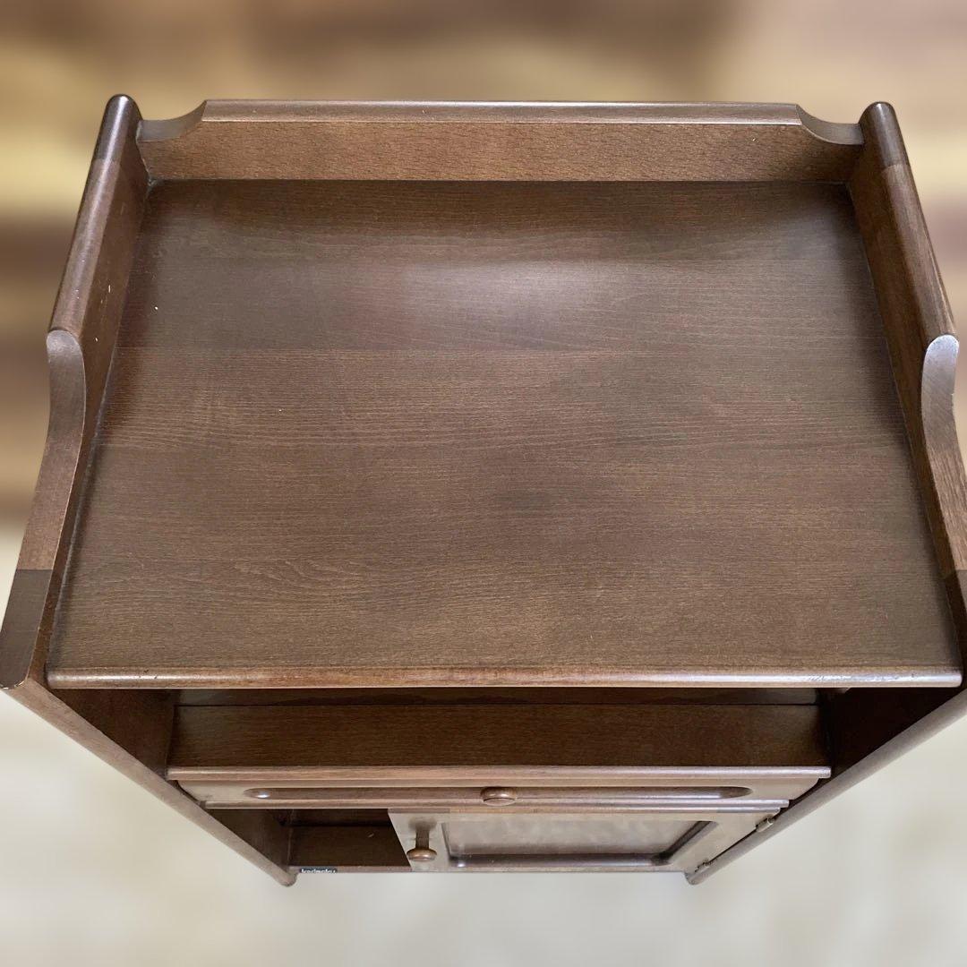 karimoku カリモク　電話台　コンセント付き　オールド