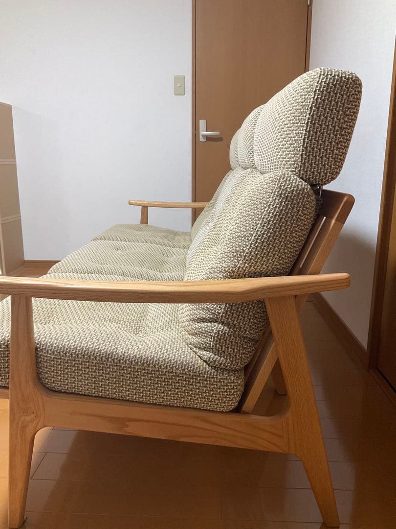 sum　マルニ60 オークフレームチェア3人掛けヘッドレスト付き