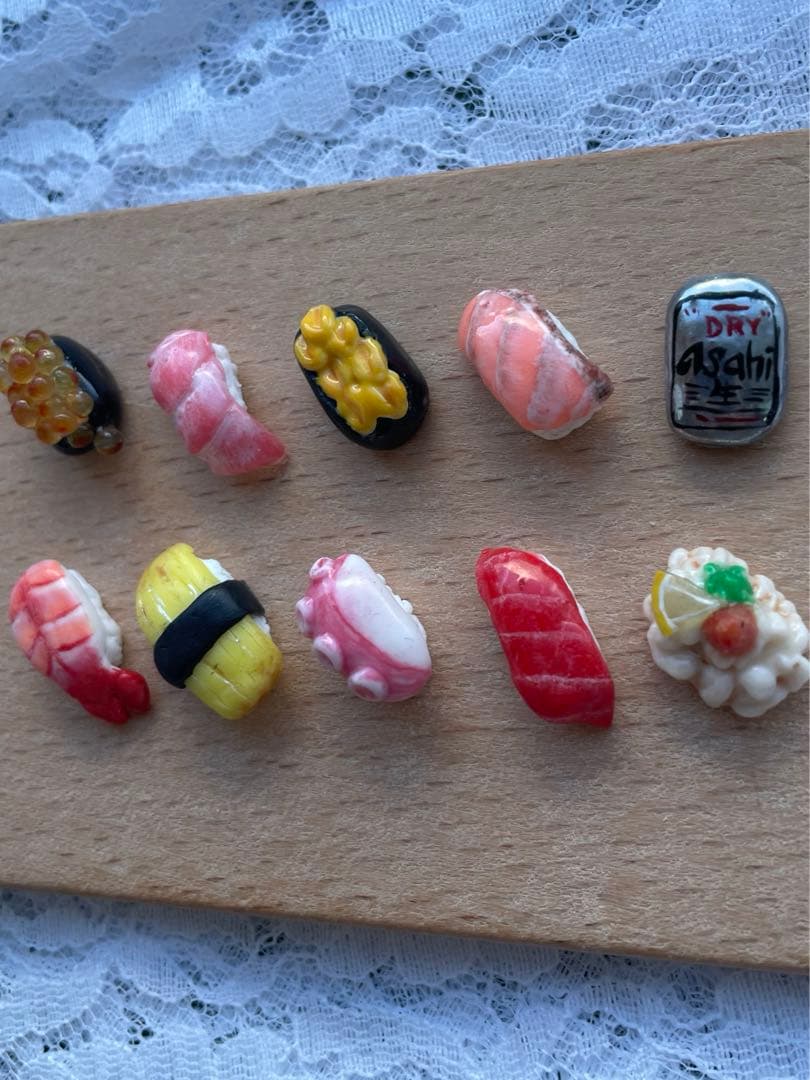 お寿司　ネイルパーツ　3dパーツ