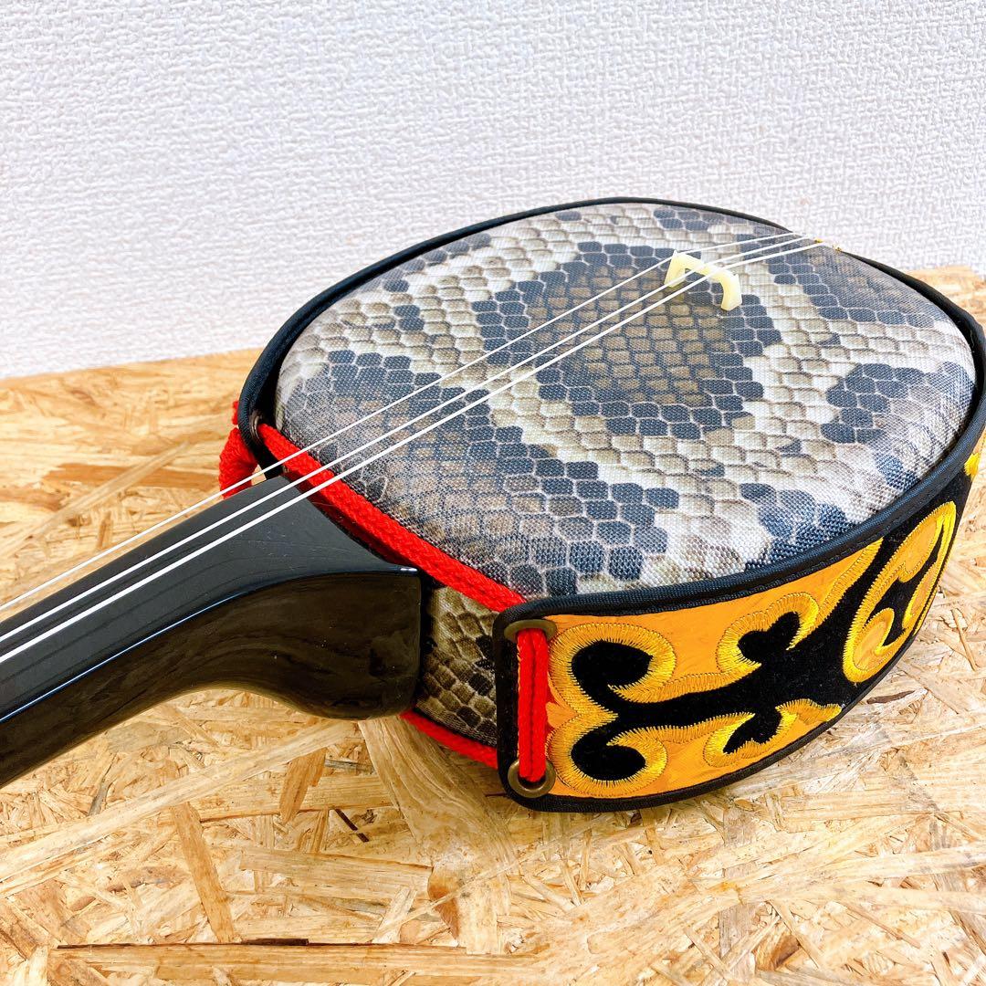 沖縄 三線 人工皮革 蛇柄 ソフトケース 和楽器 民謡楽器 沖縄民謡 沖縄三線