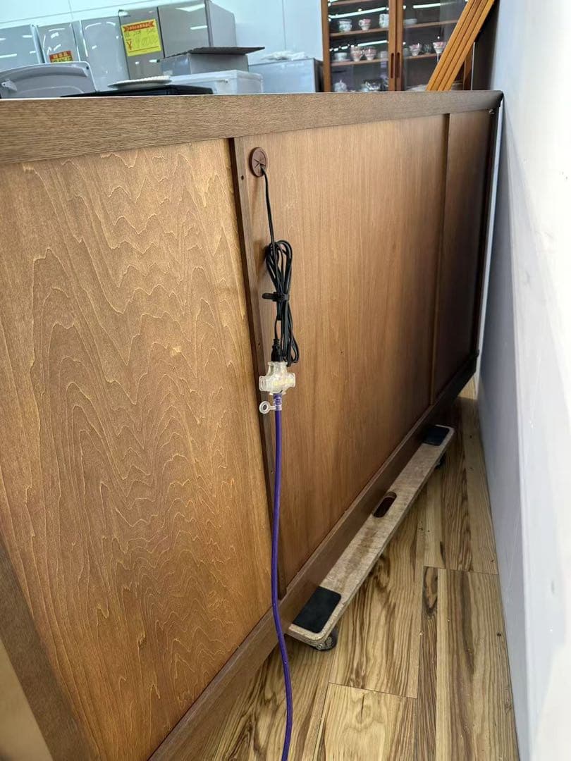 karimoku コロニアル リビングボード サイドボード照明付