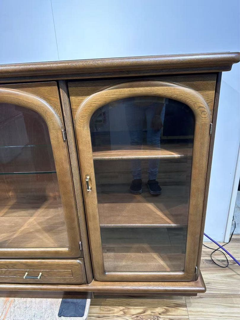 karimoku コロニアル リビングボード サイドボード照明付