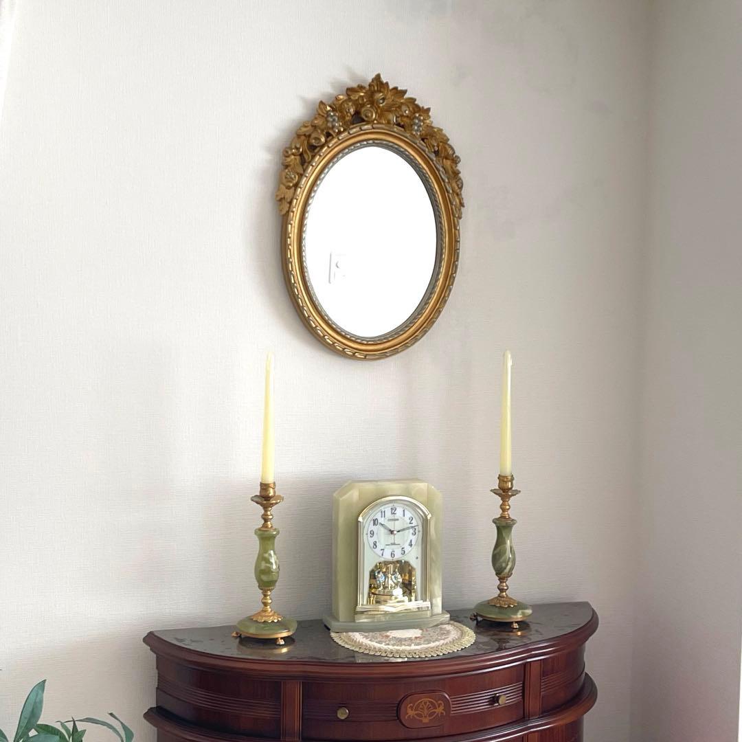 ⭐︎美品⭐︎イタリア製 アンティーク調 ウォールミラー