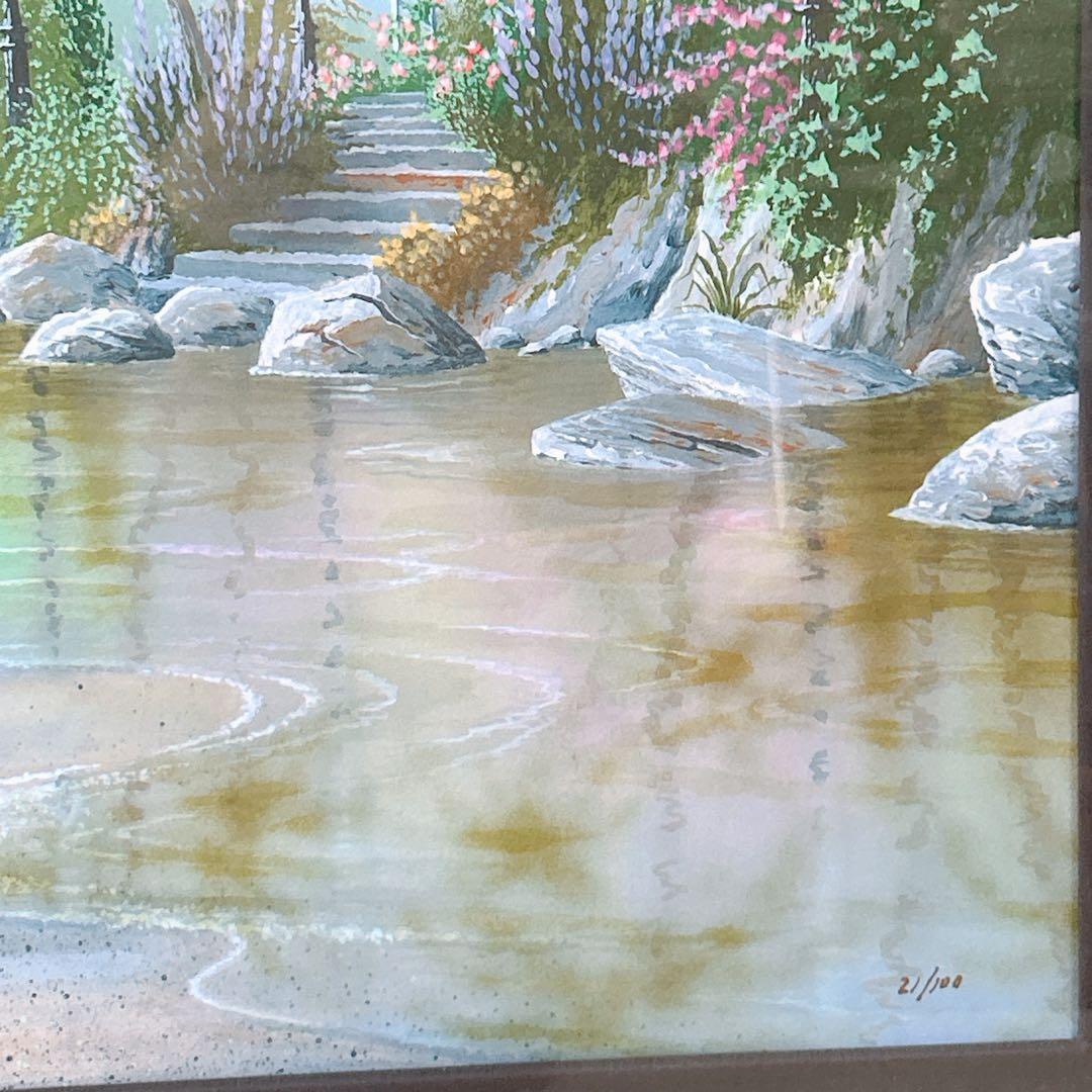 真作】ケン・ショットウェル☆ルミナ―ト版画☆ステッピング