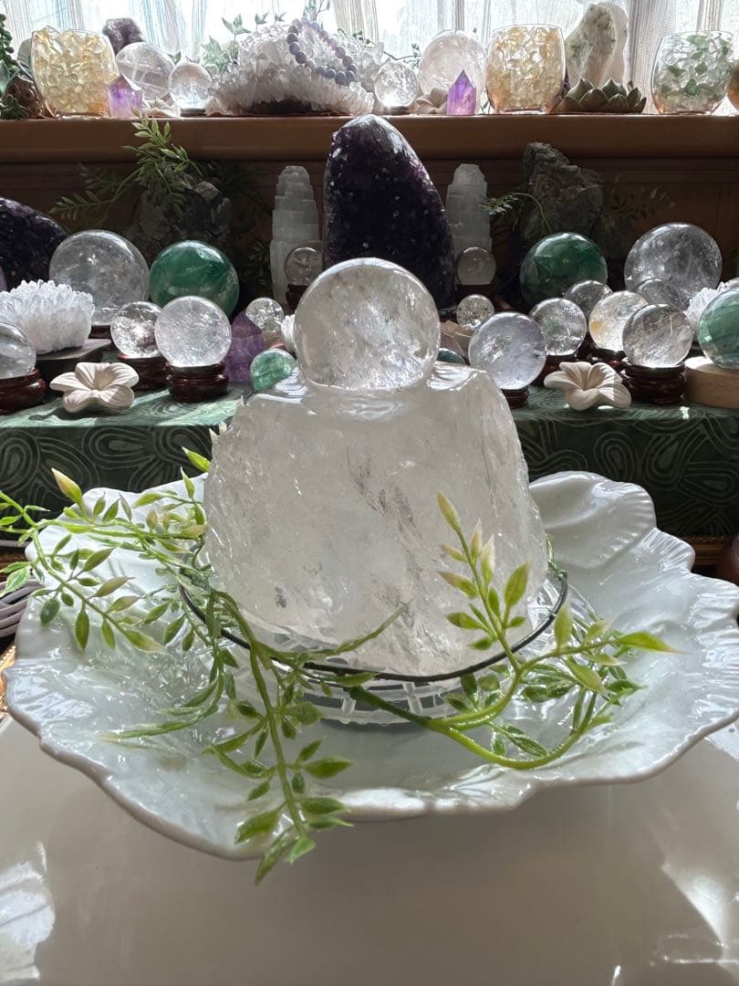 ✨破格✨絶品‼️水晶☆噴水☆天然石⭐︎ファウンテン☆秘蔵品⭐︎1321g