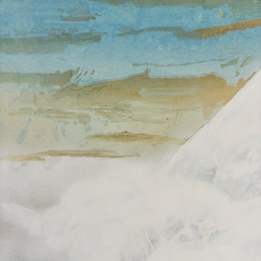 美品 奥村土牛「聖」手摺木版画 証明シール有 高見澤研究所 版元永井