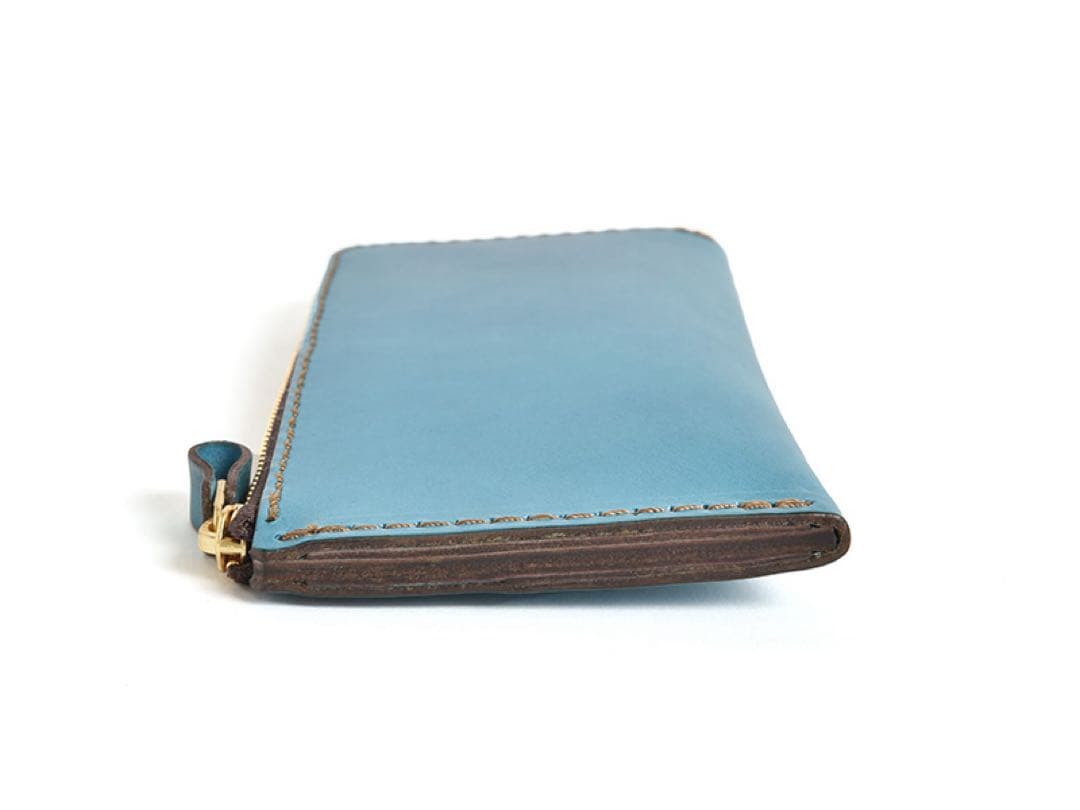 HERZ ヘルツ L字ファスナー長財布 【セルリアンブルー特別仕様