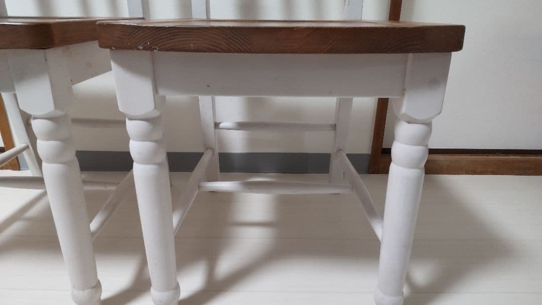 東谷 CFS-210 ミディダイニングチェア ホワイト 2脚たのメル便 - メルカリ