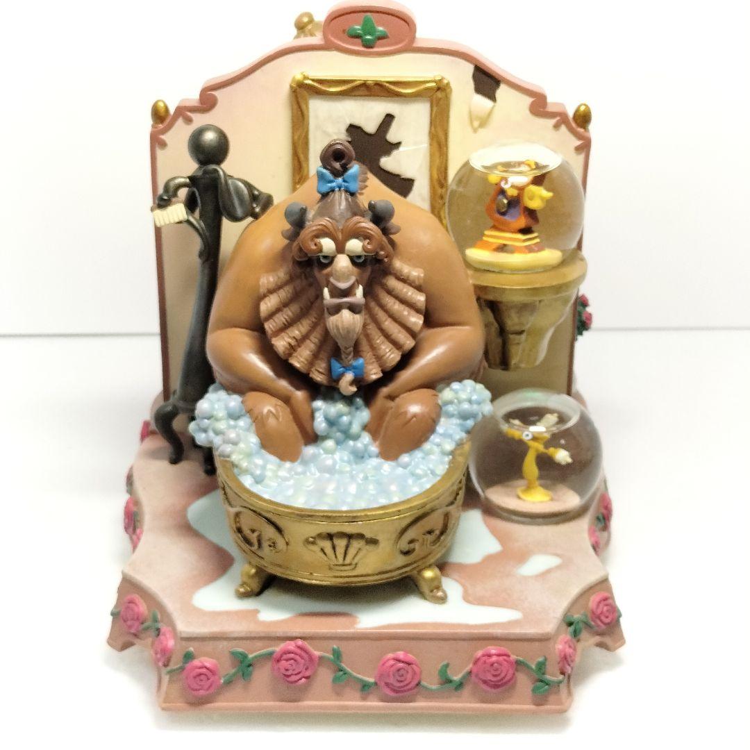 レア ディズニー 美女と野獣 スノードーム フィギュア スノーグローブ 希少品