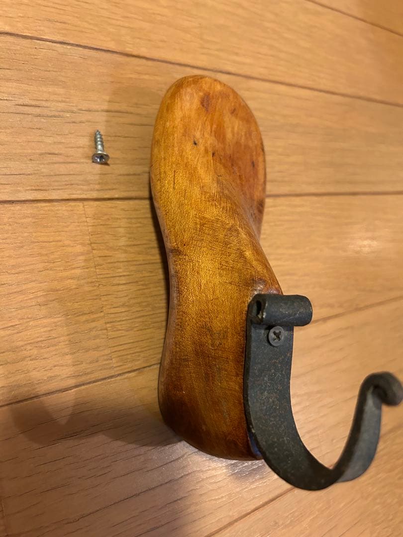 アンティーク⭐︎木靴型　シューモールドのフック