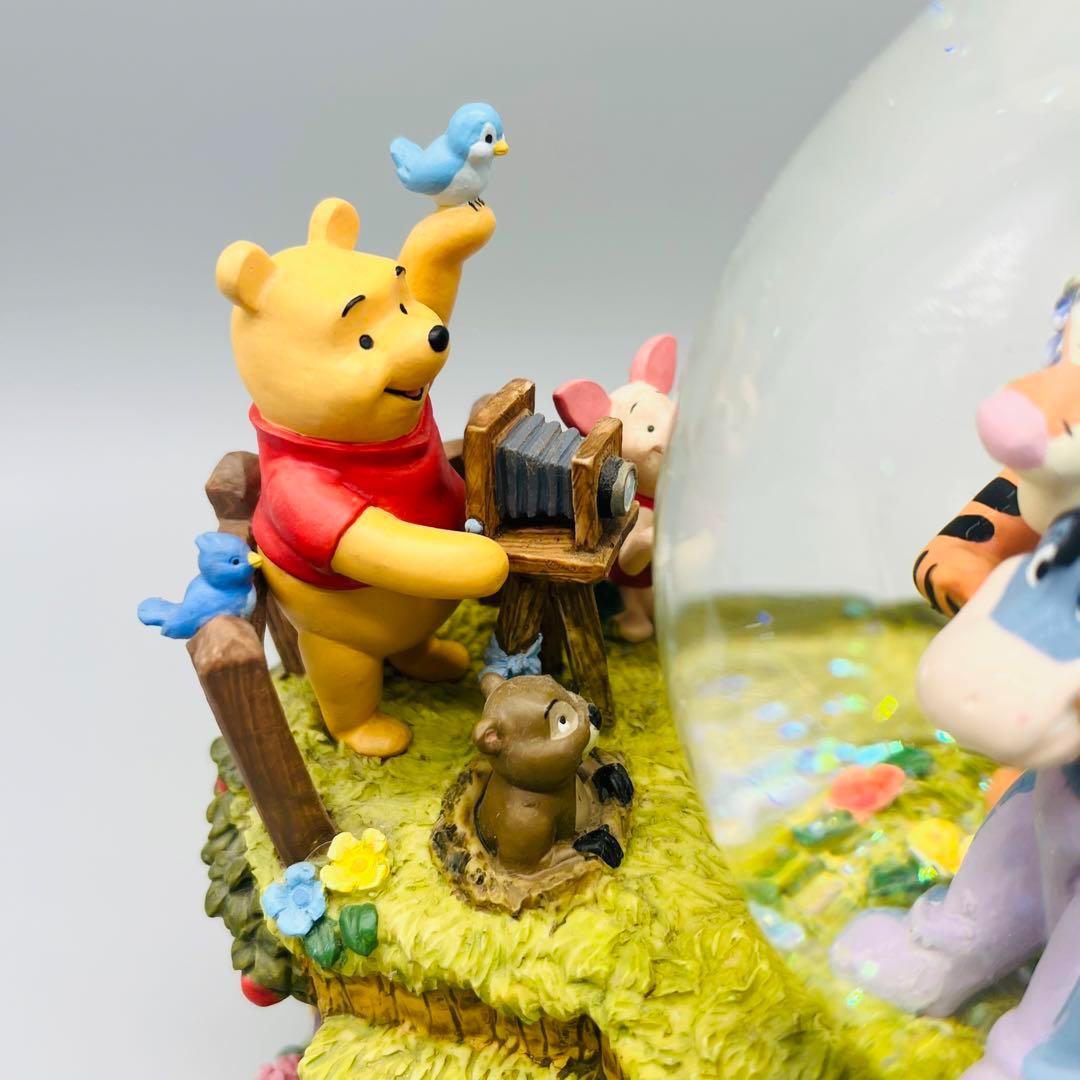 ［レア］くまのプーさんオルゴール　スノードーム　スノーグローブ