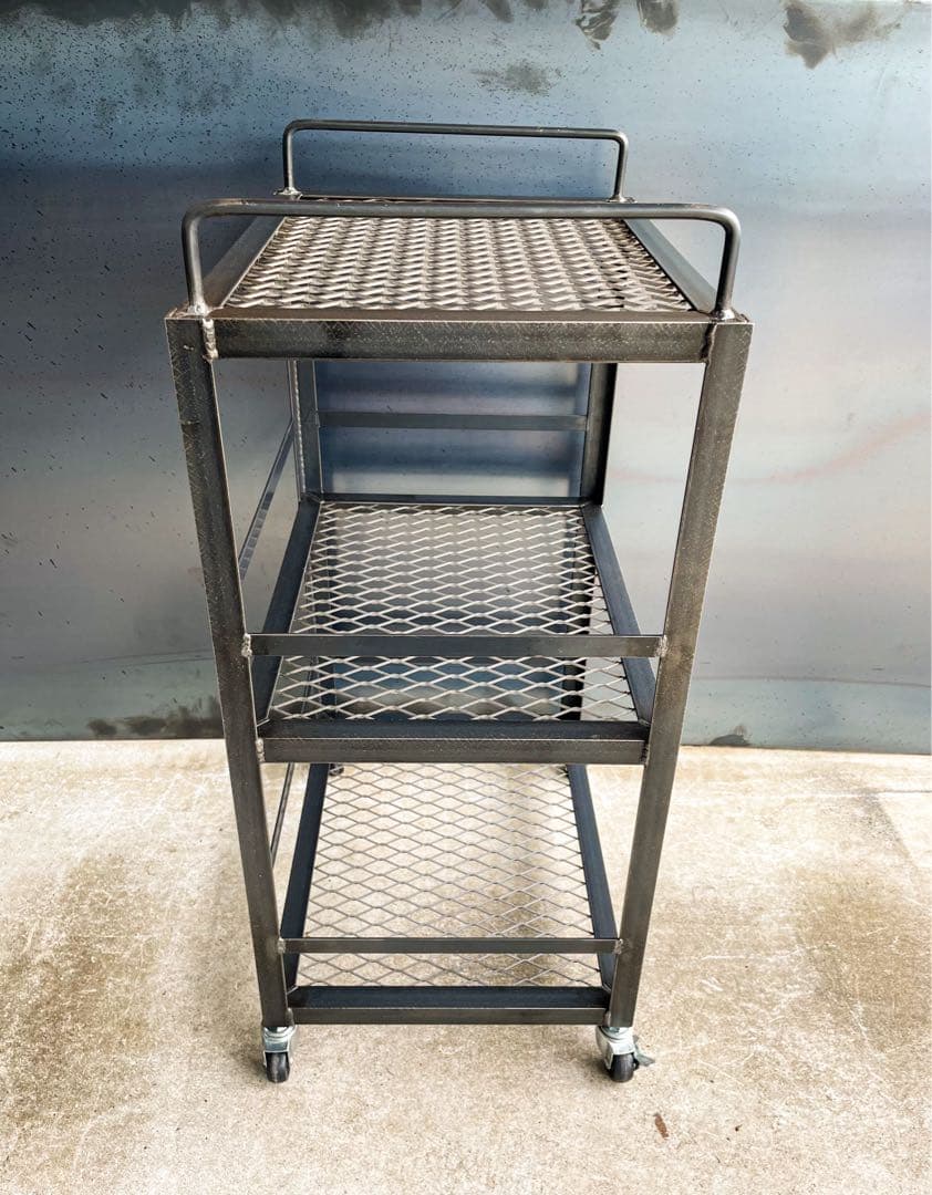 アイアンキッチンワゴンC キャスター付　キッチンカート　アイアン家具