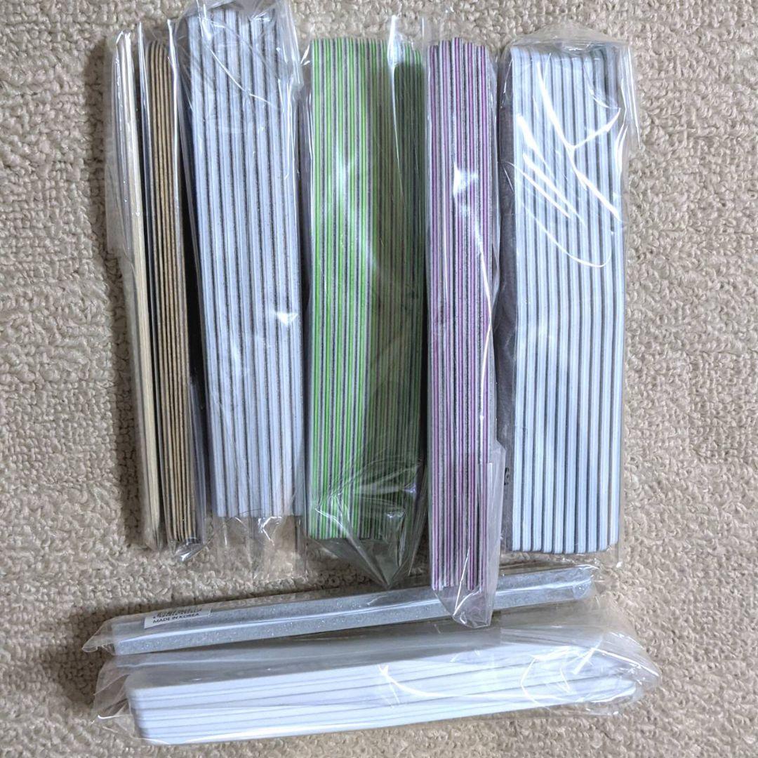 ネイルファイル エメリーボード スポンジファイル シャイナー シャレドワ