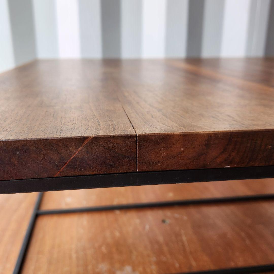 オーダー家具　無垢材　アイアン　ローテーブル　センターテーブル　75cm