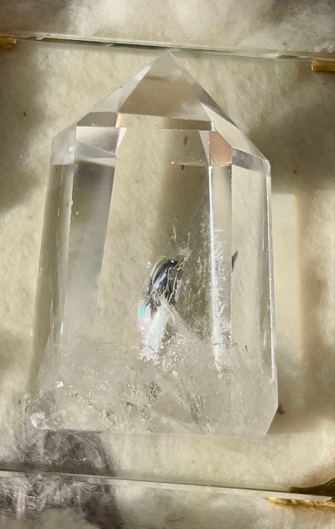 水晶　エンジェルラダー　ブルーラダー　クリアクォーツ　虹いり　水晶タワー