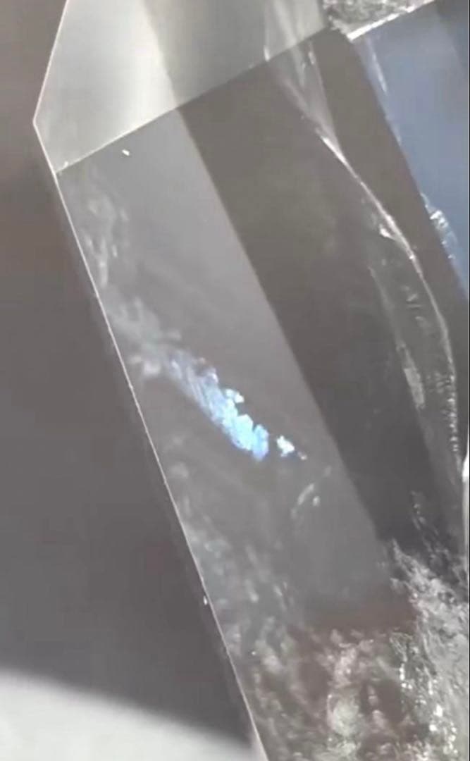 水晶　エンジェルラダー　ブルーラダー　クリアクォーツ　虹いり　水晶タワー