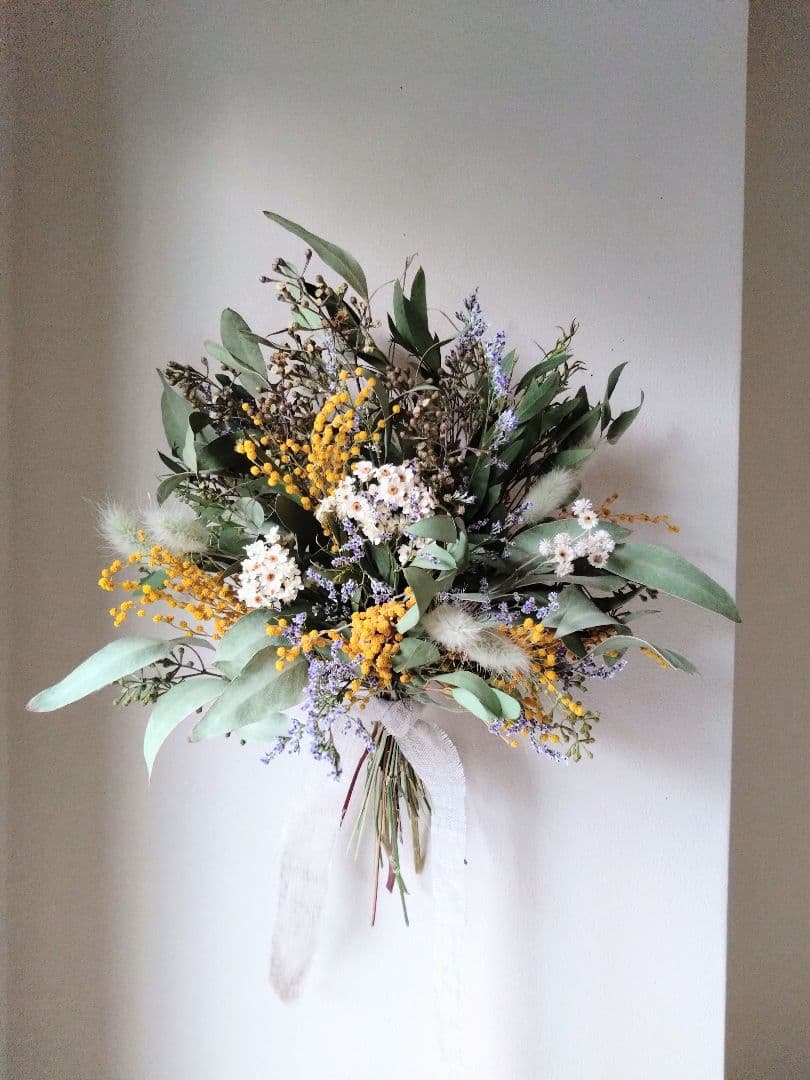 カッツェ様 ミモザのスワッグ　ブーケSTYLE