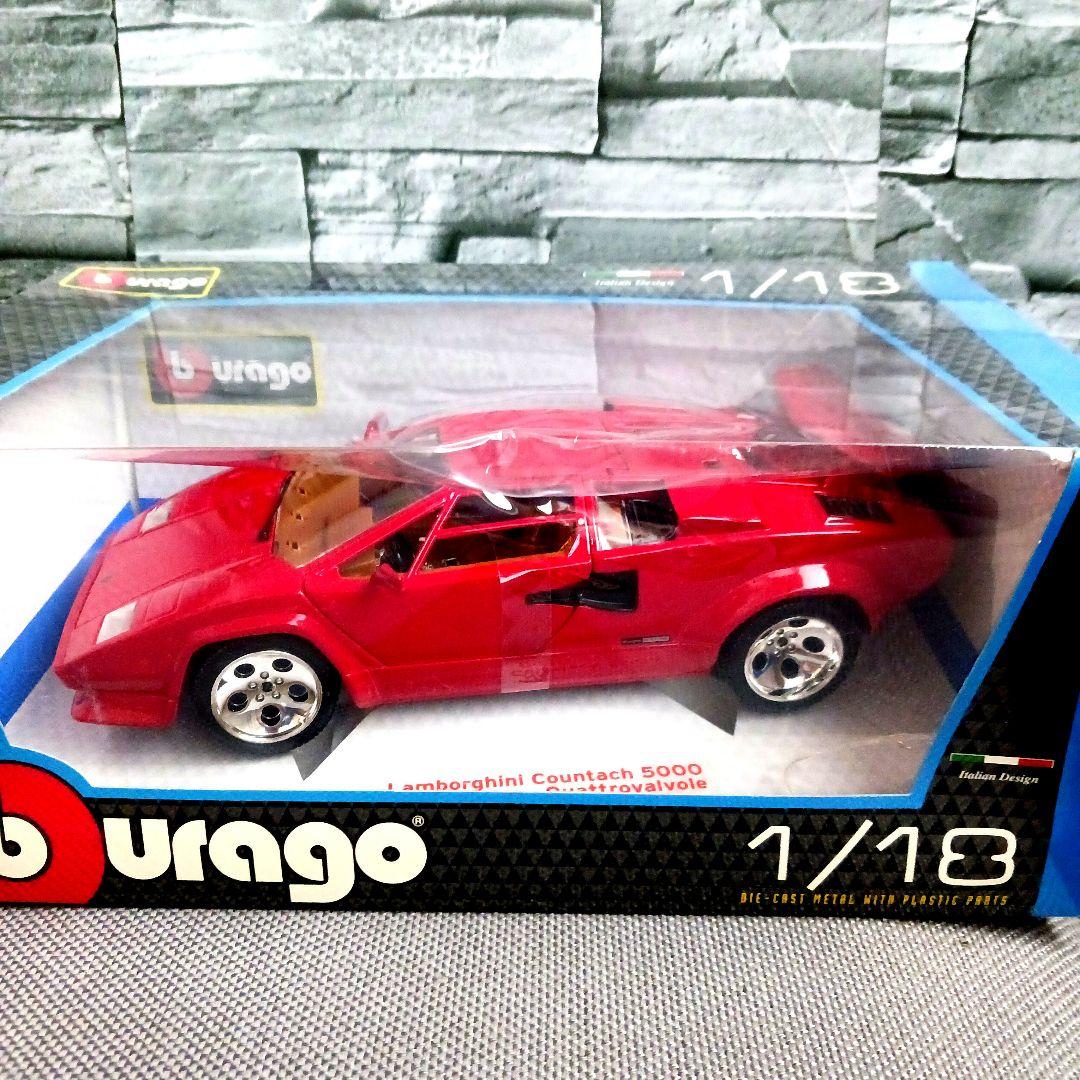 ミニカー Burago Lamborghini Countach 1/18