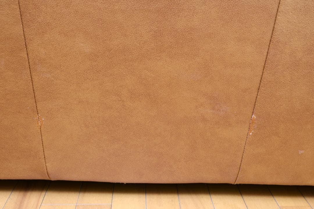 ニトリ　NITORI　2人～3人掛けハイバック・ソファ　本革　中古美品