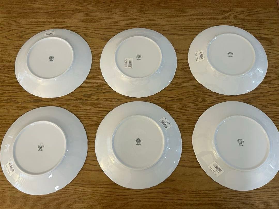 ●リチャードジノリ●ベッキオホワイト プレート 約25センチ《6枚セット》未使用