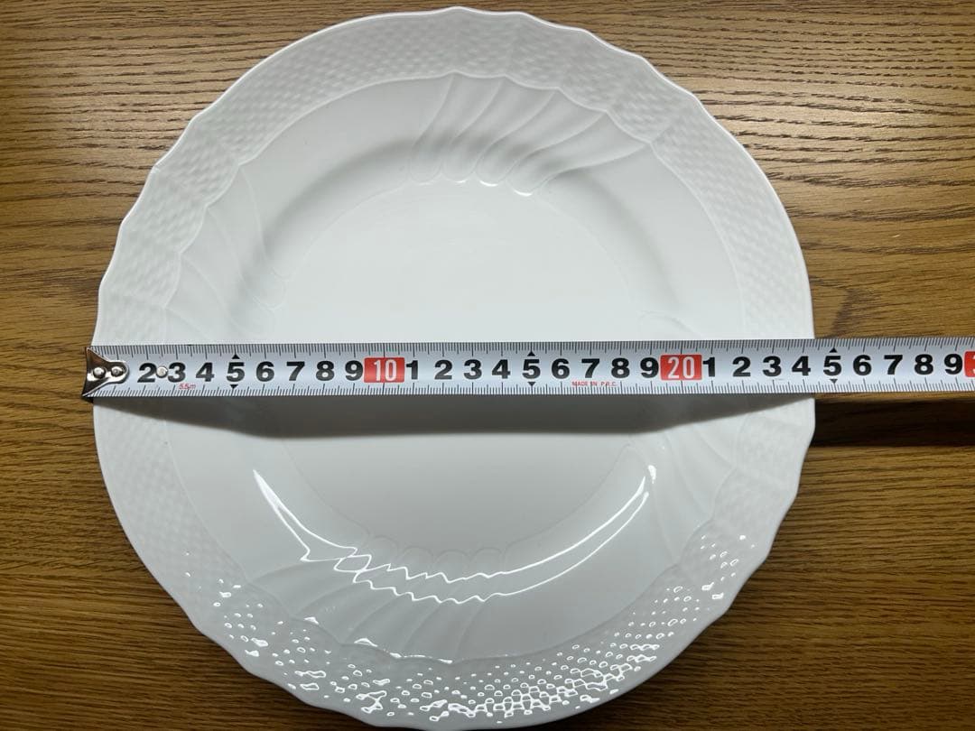 ●リチャードジノリ●ベッキオホワイト プレート 約25センチ《6枚セット》未使用
