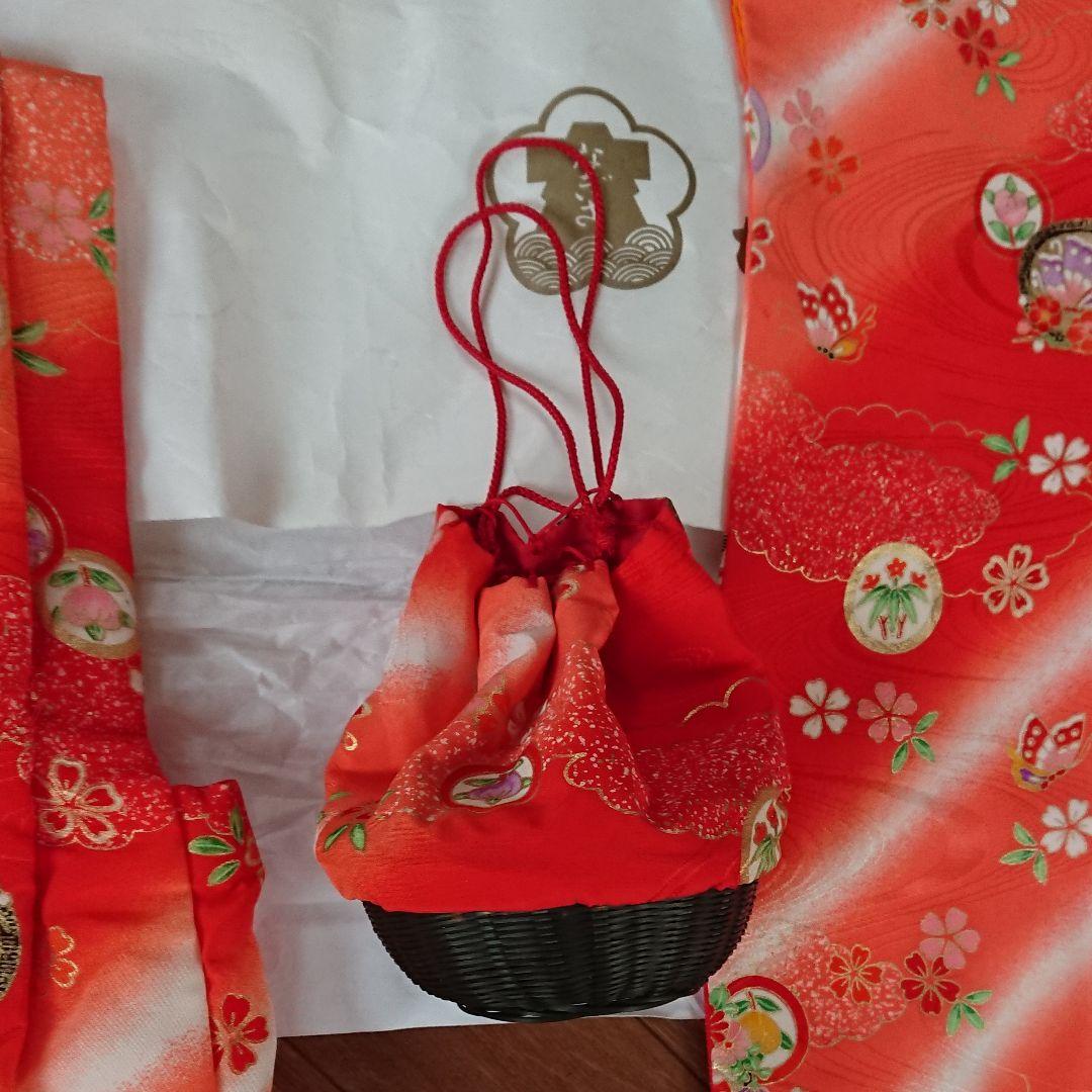 七五三 女の子 着物 セット クリーニング済み 年代物