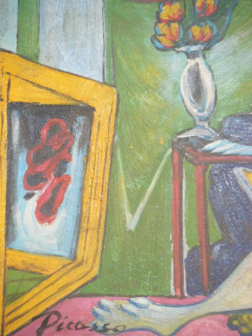 模写】絵画 パブロ・ピカソ 油彩10号 人物画 巨匠 Q98 - メルカリ