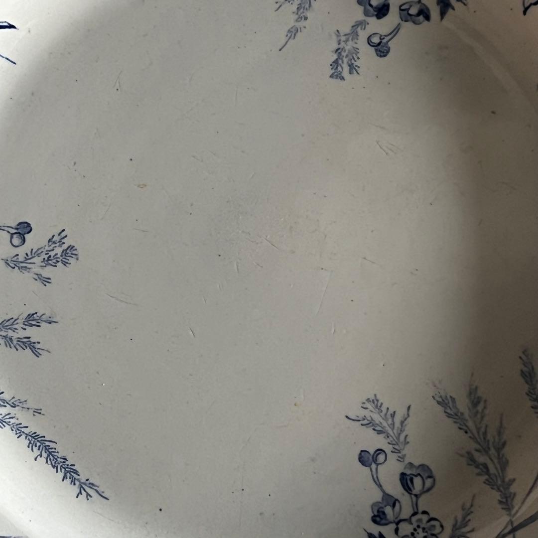 クレイユモントロー Linotte リノット デザート皿 フランスアンティーク