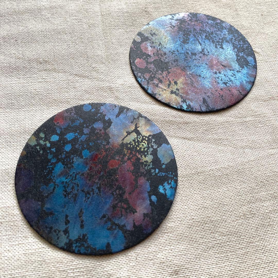 【新品未使用】所作 Shosa 名刺入れ カード入れ オーロラ コースター2枚