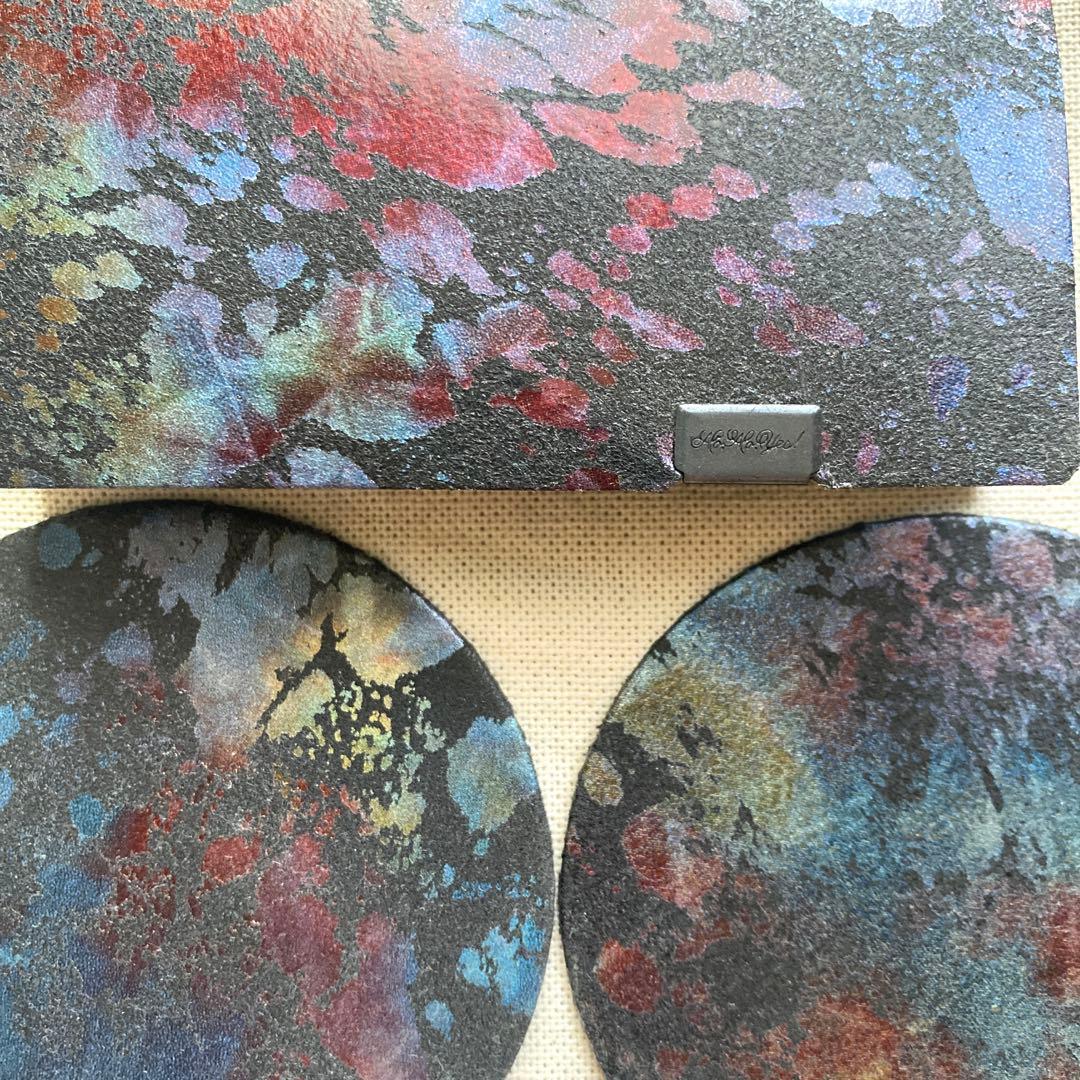 【新品未使用】所作 Shosa 名刺入れ カード入れ オーロラ コースター2枚