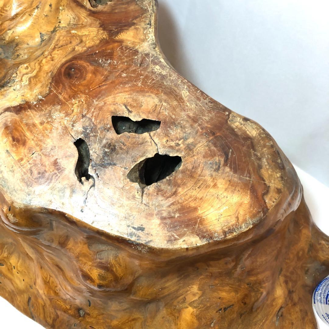 盆栽台、華台　花台　盆栽卓　飾り台　天然木 　60㎝、15.8kg