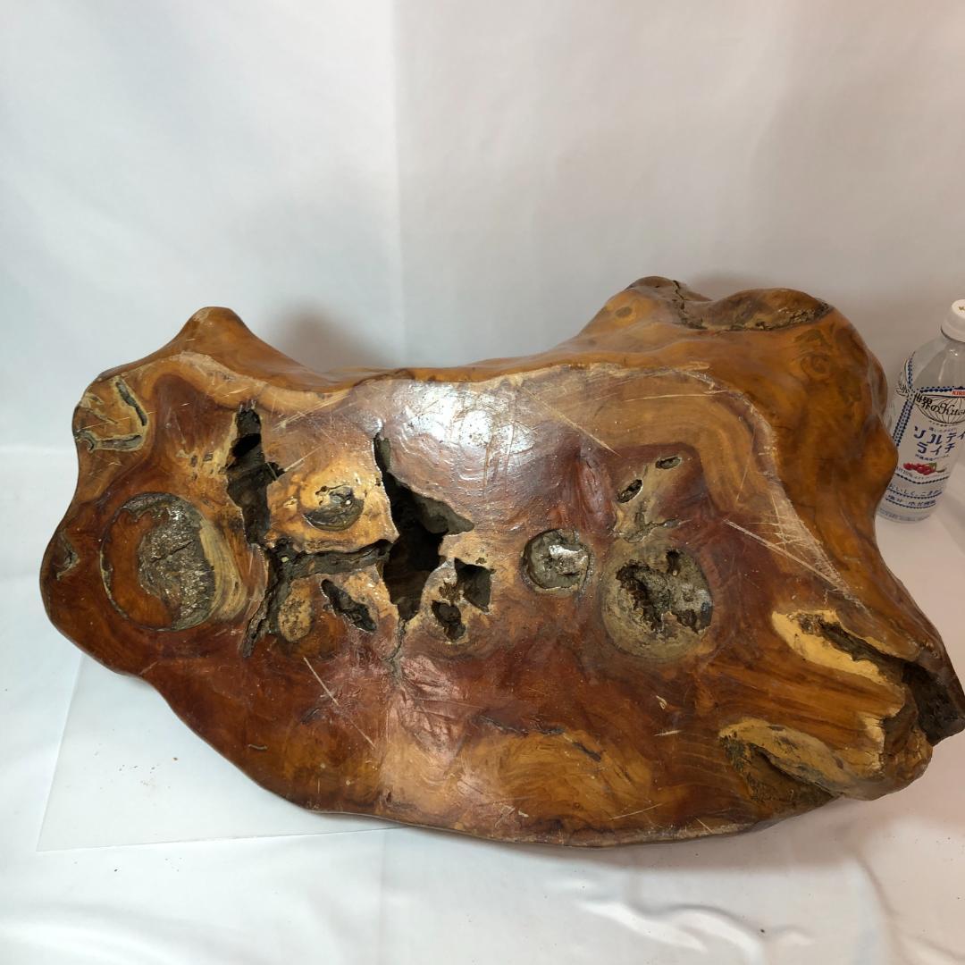 盆栽台、華台　花台　盆栽卓　飾り台　天然木 　60㎝、15.8kg