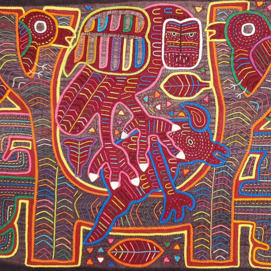 Panama　パナマ モラ　刺繍　飾り布　ヴィンテージ