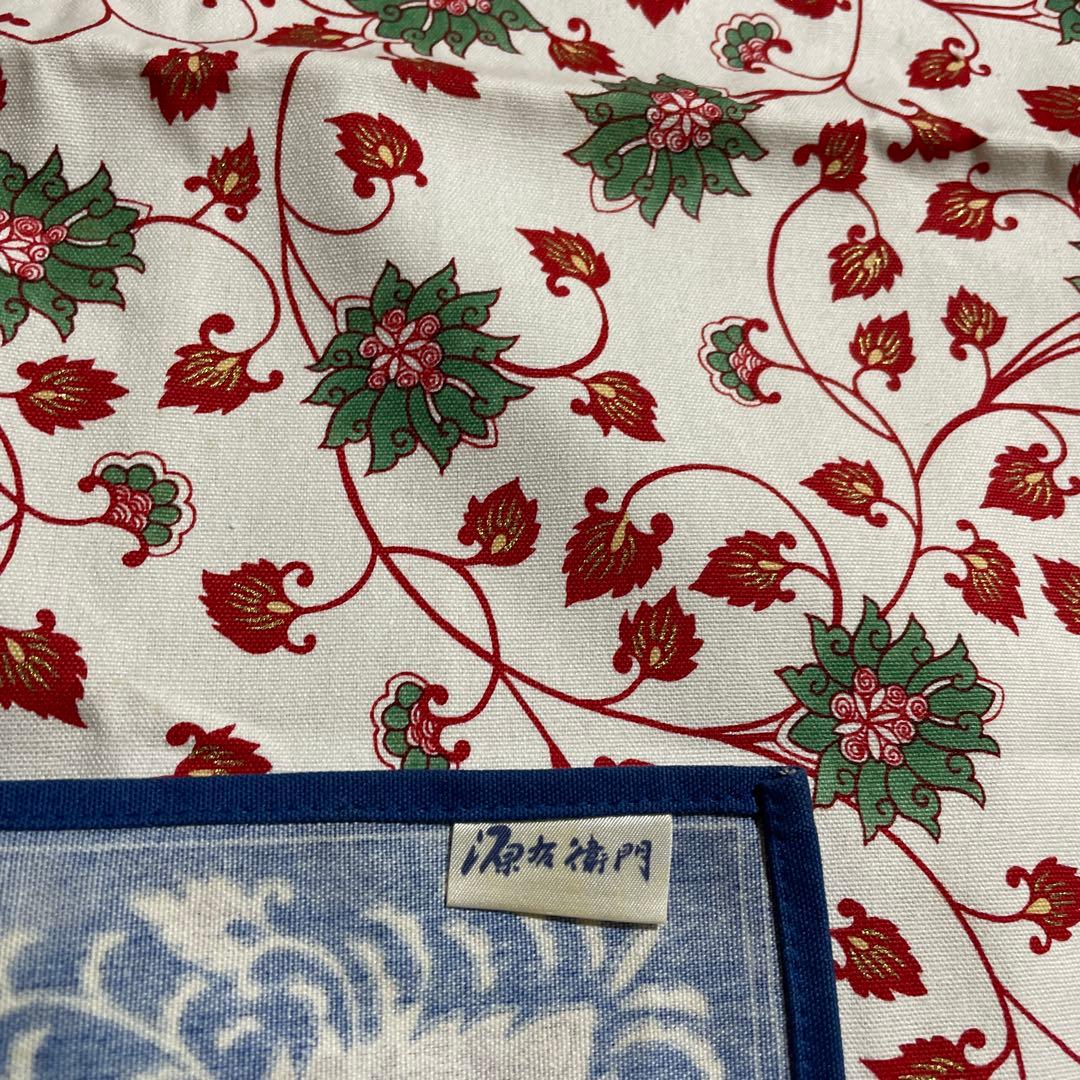 源左衛門 花柄 テーブルクロス