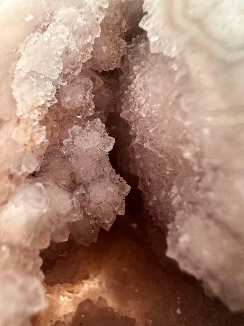 特価　ピンクアメジスト　フラワーアメジスト　丸玉模様　ジオード　フリーフォーム