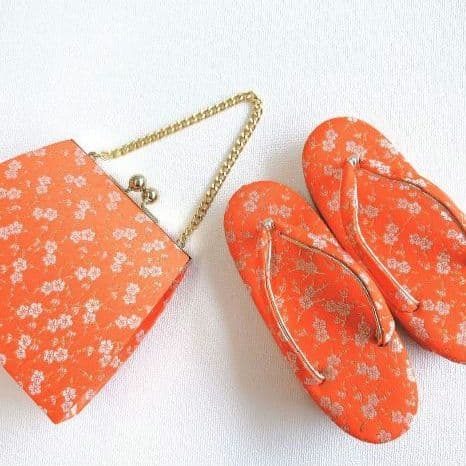 セット七五三7歳女の子長着＆袖なし長襦袢＆袋帯＆草履＆バッグ＆小物紫色しぼり柄